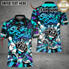 Maxcorners Bowling Strike & Smile Bowling Graphic Multicolor Customized Name, Team Name 3D Shirts