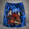 Maxcorners Darts Lightning Angry Bull Personalized 3D Skirts With Shorts