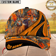 Maxcorners Hunting Deer Camouflage Multicolor Personalized Name 3D Cap
