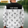 Maxcorners Funny Stick Figure Fishing Pose SPF Shirt For Men, Funny Fishing Shirt, Fishing Shirts For Men