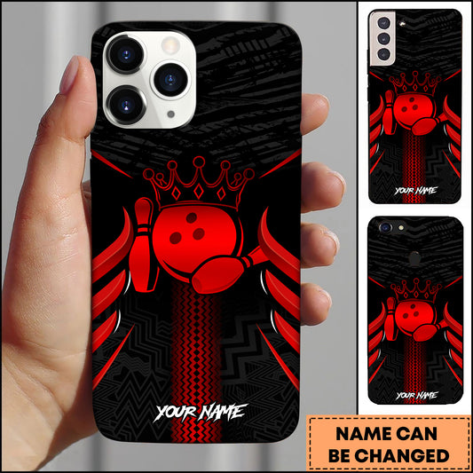 Maxcorners Bowling King Crab Multicolor Personalized Name 3D Phone Case