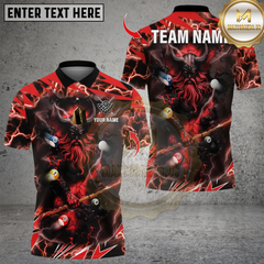 Maxcorners Billiards Viking Thunder Multicolor Customized Name, Team Name 3D Shirts