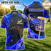 Maxcorners Disc Golf Disc & Basket Graphic with Fiery Motion Design Multicolor Customized Name, Team Name 3D Shirts
