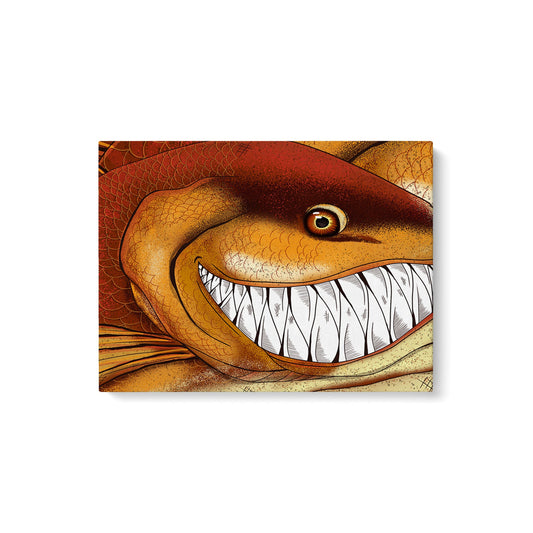 Maxcorners Funny Redfish fishing art Matte Canvas Redfish fish wall art LM0101