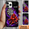 Maxcorners Darts Red Bull Dartboard Multicolor Personalized Name 3D Phone Case
