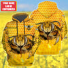 Maxcorners Personalized Name Honey Bee 21 All Over Printed Unisex Shirt LM1304