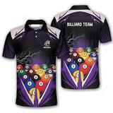 Maxcorners Classic Legend Billiard 3D Polo Shirts