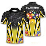 Maxcorners Kool Pool 9 Ball Billiard 3D Polo Shirts For Men, Billiard team shirts, Gift for Pool team player