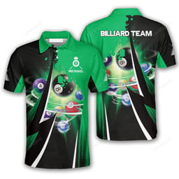 Maxcorners Pure Pool Billiard 3D Polo Shirts