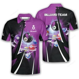 Maxcorners Pure Pool Billiard Polo Shirts For Men, Billiard team shirts, Gift for Pool team player