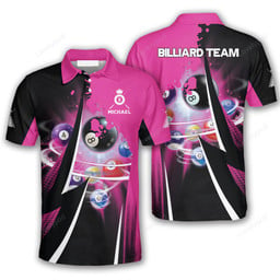 Maxcorners Pure Pool Billiard Polo Shirts For Men, Billiard team shirts, Gift for Pool team player