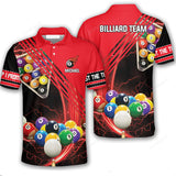 Maxcorners Billiard Lover Billiard multicolor Polo Shirts For Men, Billiard team shirts, Gift for Pool team player
