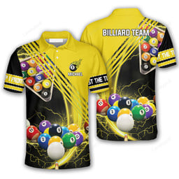 Maxcorners Billiard Lover Billiard multicolor Polo Shirts For Men, Billiard team shirts, Gift for Pool team player