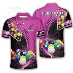Maxcorners Billiard Lover Billiard multicolor Polo Shirts For Men, Billiard team shirts, Gift for Pool team player