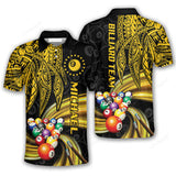 Maxcorners Whirlpool Tribal Billiard Polo Shirts For Men, Billiard team shirts, Gift for Pool team player