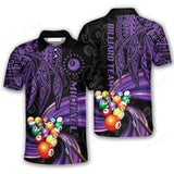 Maxcorners Whirlpool Tribal Billiard Polo Shirts For Men, Billiard team shirts, Gift for Pool team player