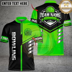 Maxcorners Bowling Modern Split Multicolor Customized Name, Team Name 3D Shirt