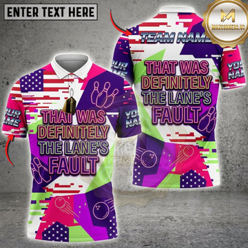 Maxcorners Bowling Purple Neon Bowling Is Food For The Soul Personalized Name 3D Unisex Shirt