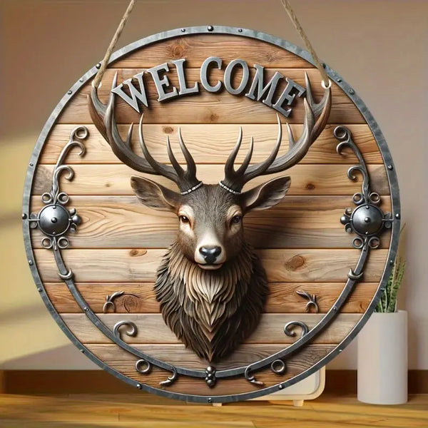 Maxcorners Vintage Elk Hunting Wooden Sign