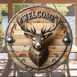 Maxcorners Vintage Elk Hunting Wooden Sign