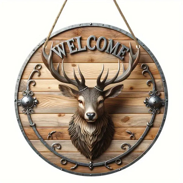 Maxcorners Vintage Elk Hunting Wooden Sign