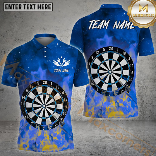 Maxcorners Flame Darts Jersey Multicolor Options Personalized Name, Team Name 3D Shirt (4 Colors)