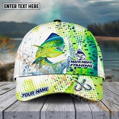 Maxcorners Mahi-Mahi Fishing Skinfish Water Sport Pattern Personalized Name 3D Cap