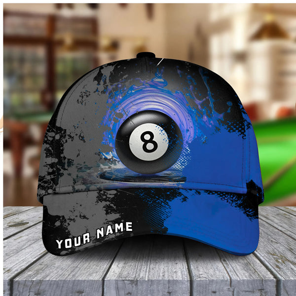 Maxcorners  Billiards Ball 8 Paint Personalized Name Cap (4 Colors)