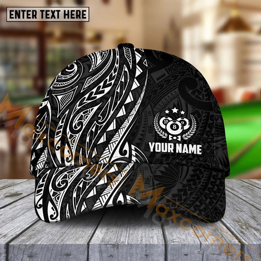 Maxcorners  Billiards Maori Personalized Name Cap (4 Colors)