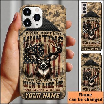 Maxcorners Hunting Hunting Life Deer Forest Camo Personalized Name 3D Phone Case