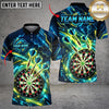 Maxcorners Darts Cyber Electric Honeycomb Grid Flying Darts Target Board Graphic Multicolor Customized Name, Team Name 3D Shirts