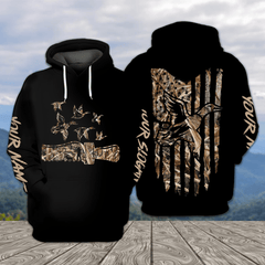 Maxcorners Custom Personal Duck Hunting Camo All Over Print Shirt TU2511