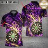 Maxcorners Darts Cyber Electric Honeycomb Grid Flying Darts Target Board Graphic Multicolor Customized Name, Team Name 3D Shirts