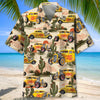 Maxcorners Personalized Hot Rod Yellow Desert Hawaiian Shirt