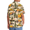 Maxcorners Personalized Hot Rod Yellow Desert Hawaiian Shirt