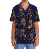 Maxcorners 4th Of July Funny Yorkshire Terrier Hot Rod Hawaiian Shirt