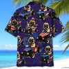 Maxcorners 4th Of July Funny Pug Hot Rod Hawaiian Shirt