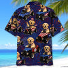 Maxcorners 4th Of July Funny Labrador Retriever Hot Rod Hawaiian Shirt