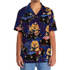Maxcorners 4th Of July Funny Pomeranian Hot Rod Hawaiian Shirt