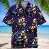 Maxcorners 4th Of July Funny English Bulldog Hot Rod Hawaiian Shirt