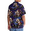 Maxcorners 4th Of July Funny English Bulldog Hot Rod Hawaiian Shirt