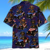Maxcorners 4th Of July Funny Dachshund Hot Rod Hawaiian Shirt