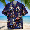 Maxcorners 4th Of July Funny Dalmatian Hot Rod Hawaiian Shirt