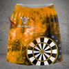 Maxcorners Darts Smoke Dartboard Personalized 3D Skirts With Shorts
