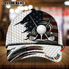 Maxcorners Golf American Flag Golf Ball & Crossed Clubs Personalized Name 3D Cap