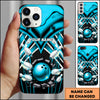 Maxcorners Bowling Power Strike Ball Multicolor Personalized Name 3D Phone Case