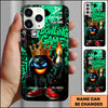 Maxcorners Bowling Game Crown Fire Pin Multicolor Personalized Name 3D Phone Case