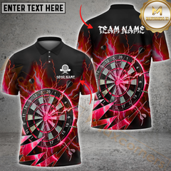 Maxcorners Darts Thunder Lightning Multicolor Options Personalized Name, Team Name 3D Shirt