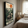 Maxcorners Wildlife Outdoor Autumn Hunting Collage Personalized Canvas Wall Art