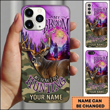 Maxcorners Hunting Deer Dream Purple Galaxy Camo Personalized Name 3D Phone Case